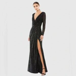 Maxi Black Sequin Dress